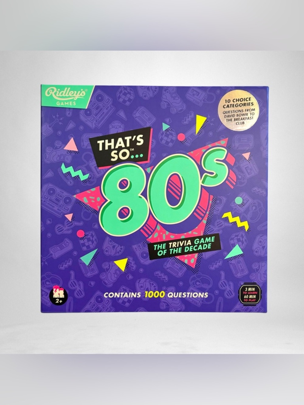 Ridley's That's So... 80s Music Party Game, 1000 Questions, 2+ Players, 2021